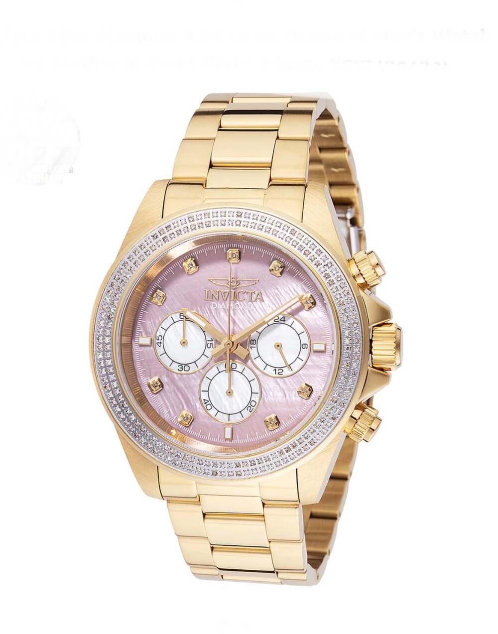 NIB Invicta Elite Genuine Diamond 0.88 CT Watch Mother of Pearl Dial 44mm 48753